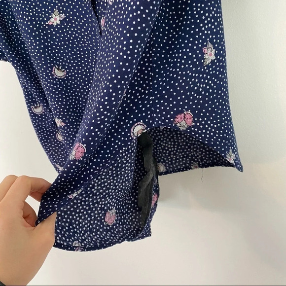 Vintage 80s Floral Printed Button Down Blouse Shoulder Pads Womens Plus Size 1X - Picture 6 of 15